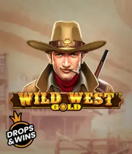  Encounter the rugged sheriff of "Wild West Gold," a thrilling slot game by Pragmatic Play. The image shows a determined sheriff with a sheriff’s badge, set against a sun-baked Old West town backdrop. The game's title is prominently displayed in a classic font, highlighting the theme of adventure and law enforcement in the wild frontier. 